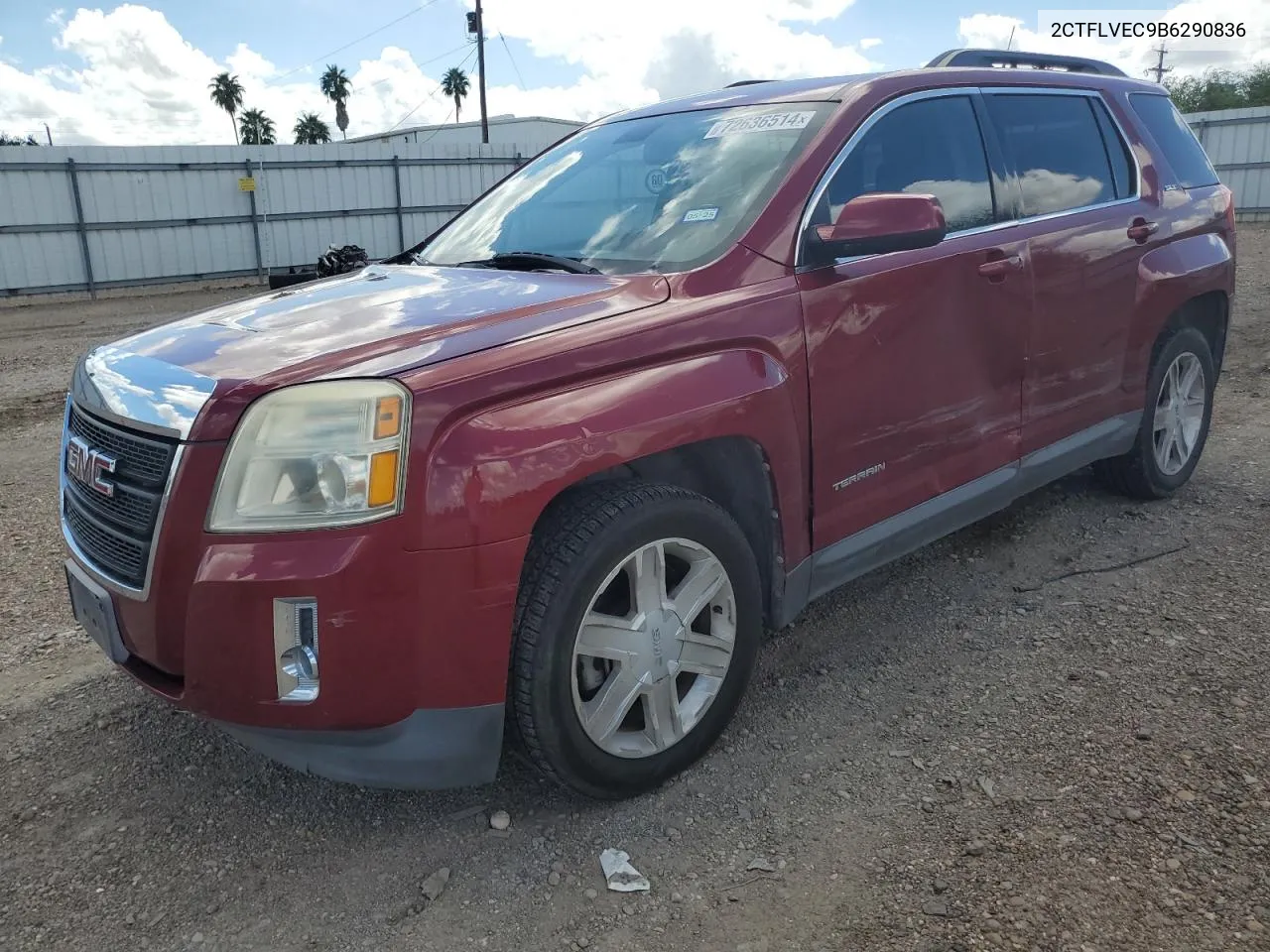 2011 GMC Terrain Slt VIN: 2CTFLVEC9B6290836 Lot: 72636514