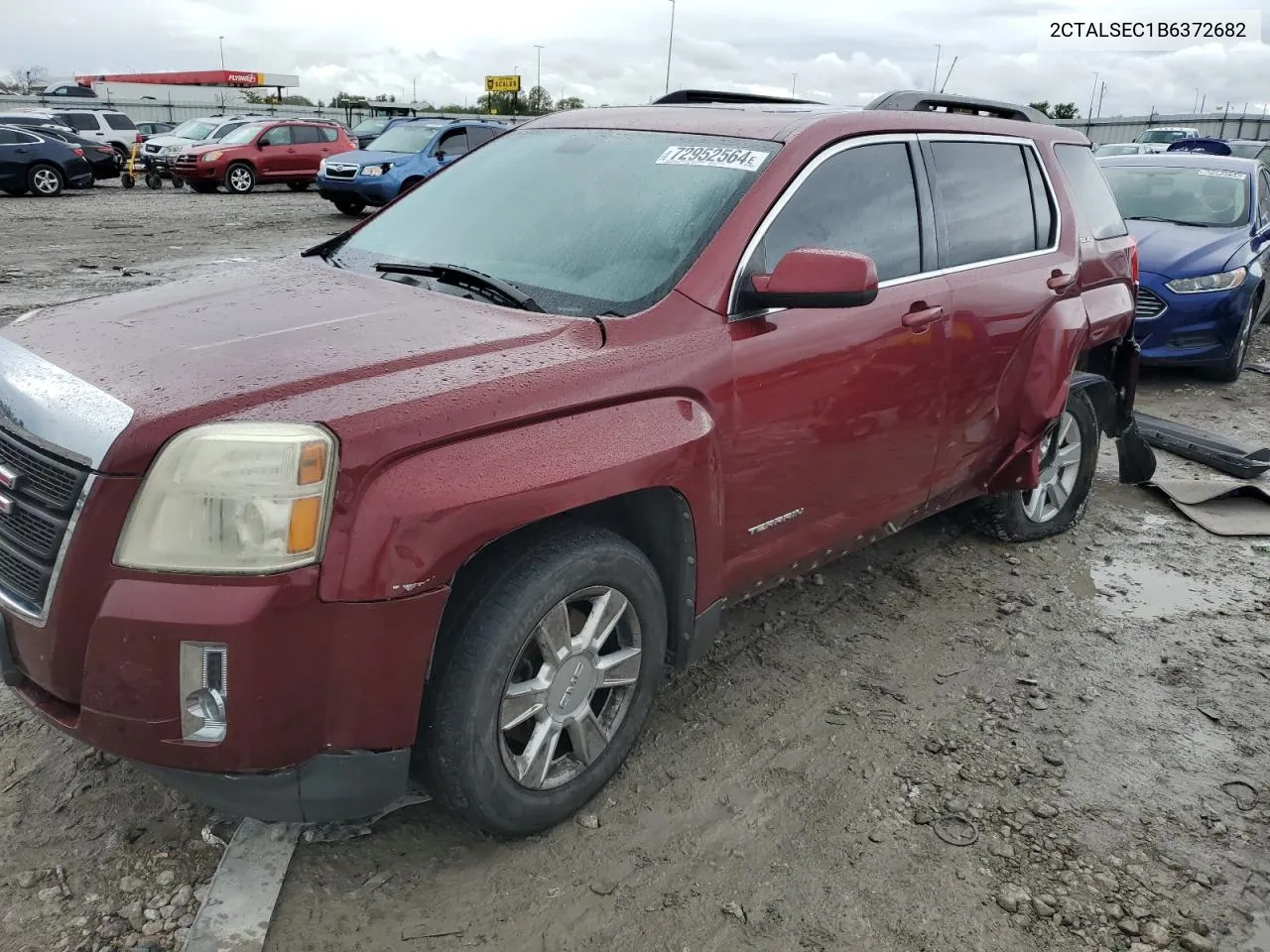 2011 GMC Terrain Sle VIN: 2CTALSEC1B6372682 Lot: 72952564