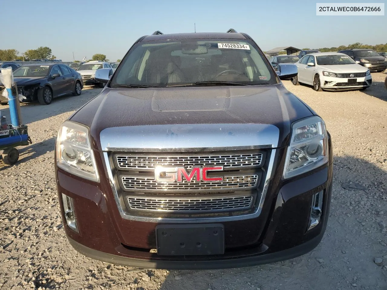 2011 GMC Terrain Slt VIN: 2CTALWEC0B6472666 Lot: 74528334