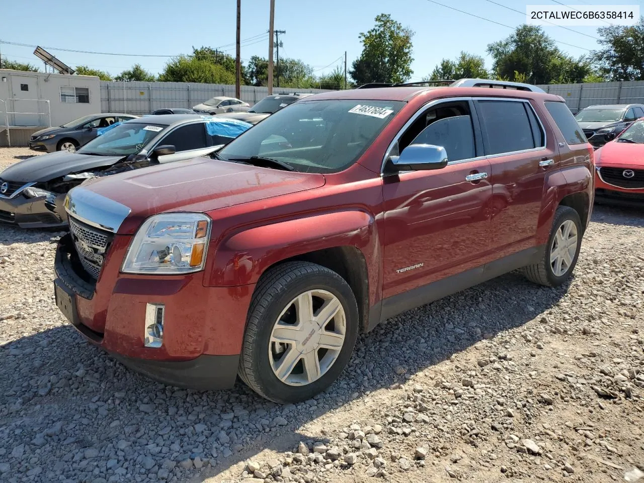 2011 GMC Terrain Slt VIN: 2CTALWEC6B6358414 Lot: 74637604