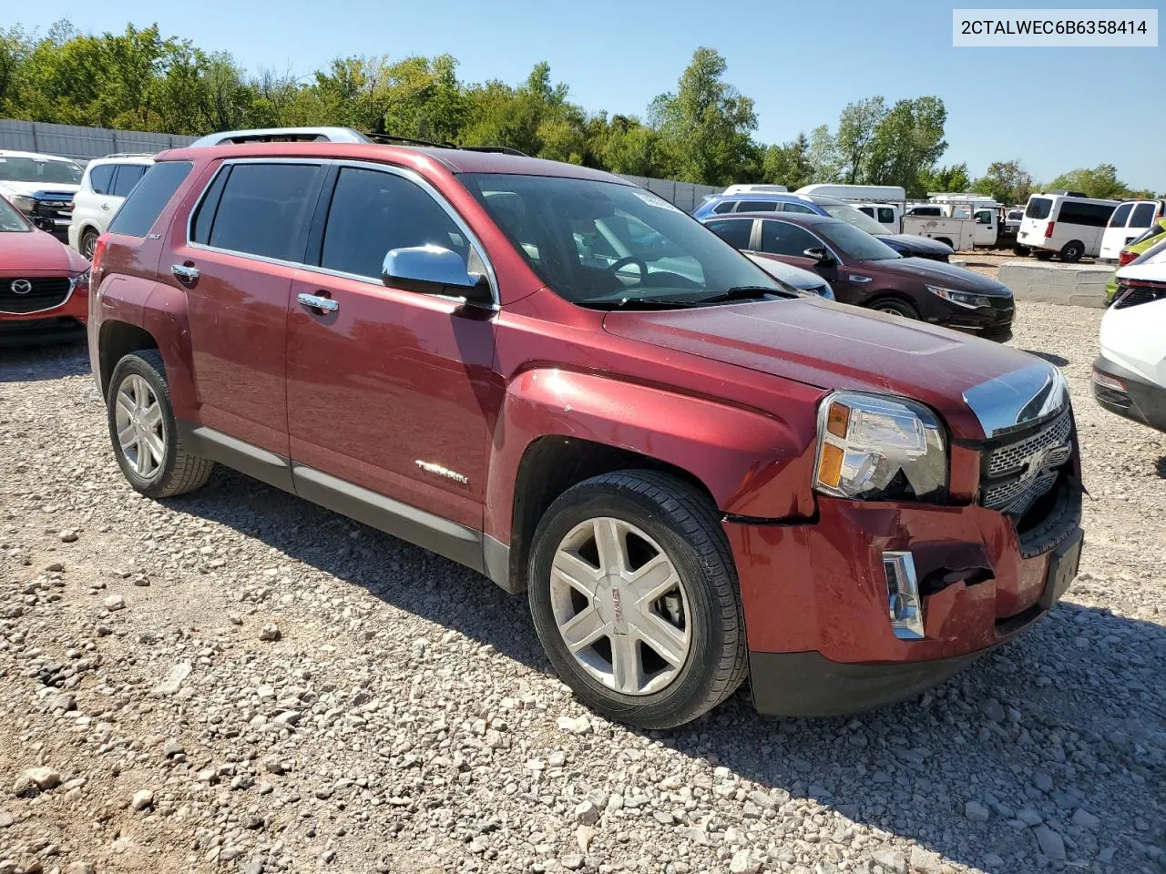 2011 GMC Terrain Slt VIN: 2CTALWEC6B6358414 Lot: 74637604