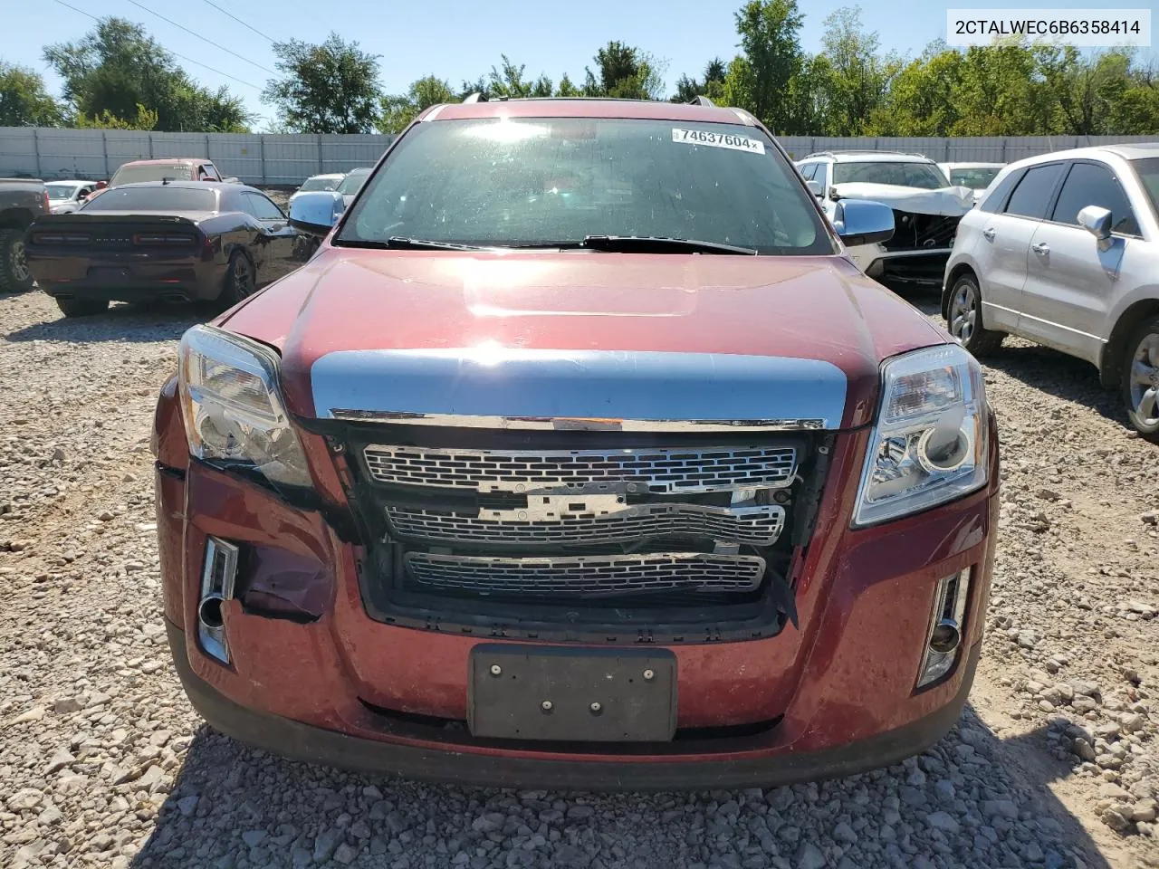 2011 GMC Terrain Slt VIN: 2CTALWEC6B6358414 Lot: 74637604