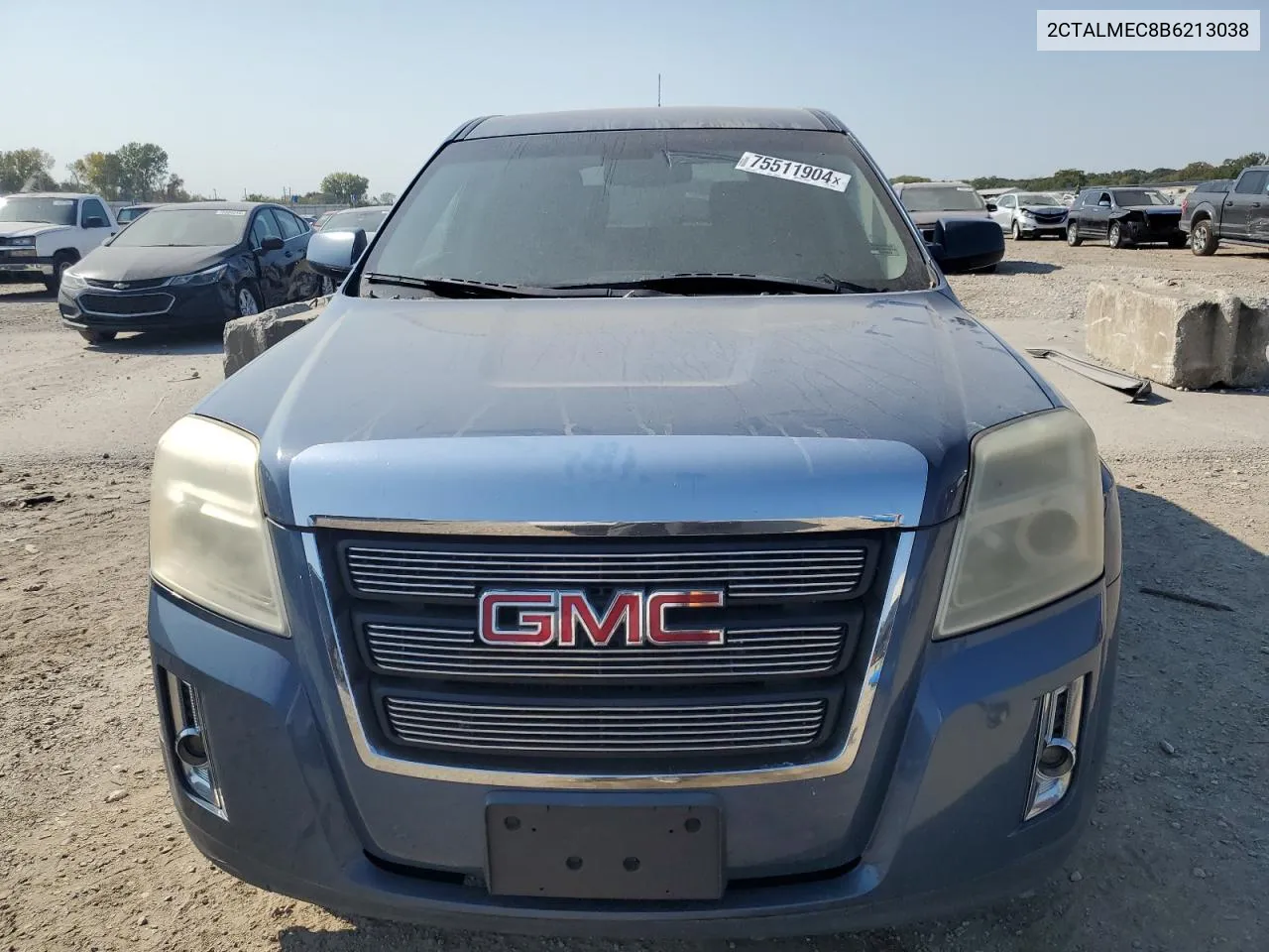 2011 GMC Terrain Sle VIN: 2CTALMEC8B6213038 Lot: 75511904