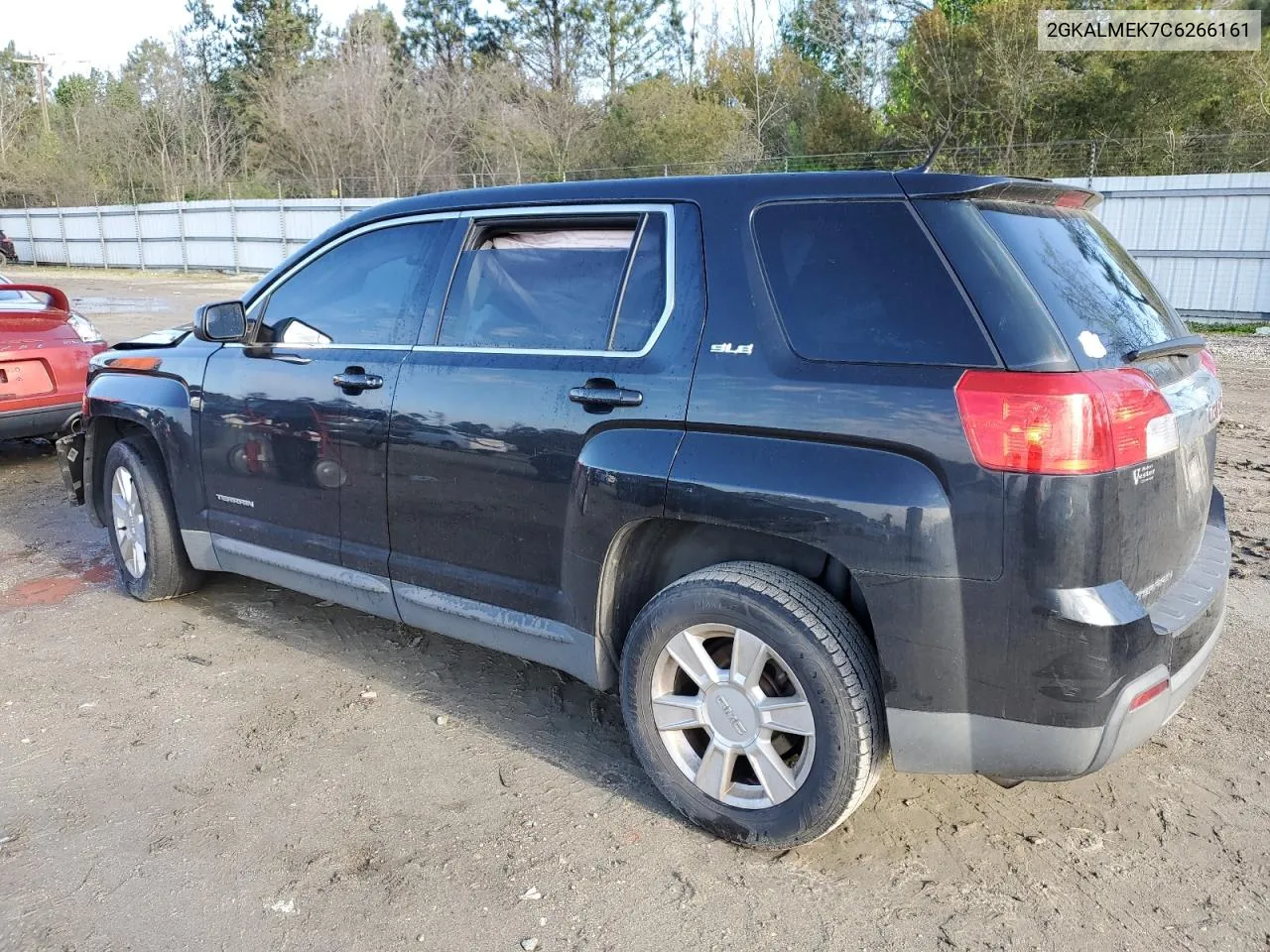 2012 GMC Terrain Sle VIN: 2GKALMEK7C6266161 Lot: 49498604