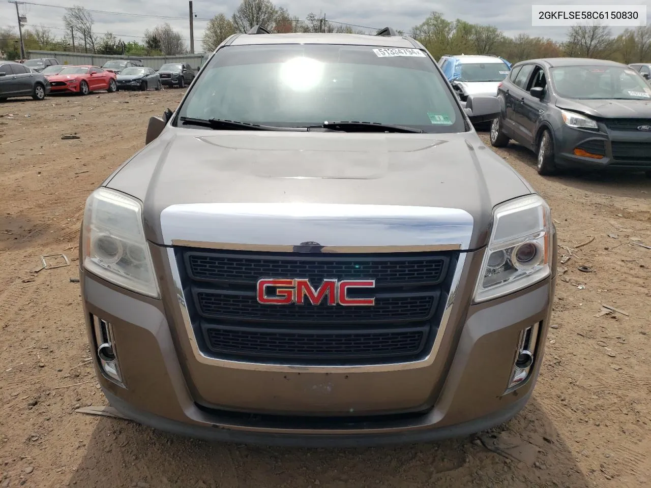 2012 GMC Terrain Sle VIN: 2GKFLSE58C6150830 Lot: 51334794