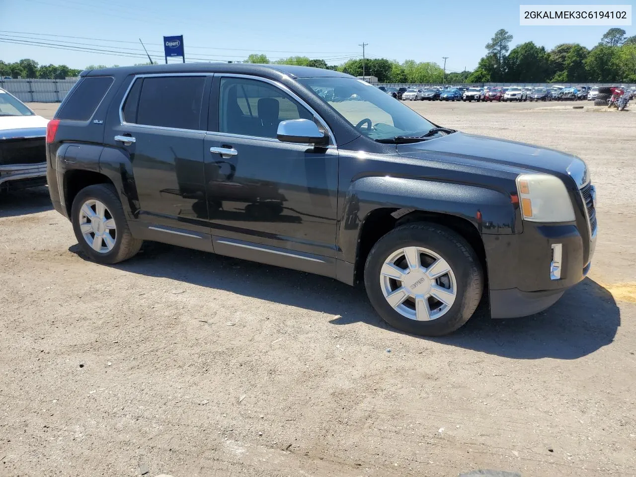 2012 GMC Terrain Sle VIN: 2GKALMEK3C6194102 Lot: 51988314