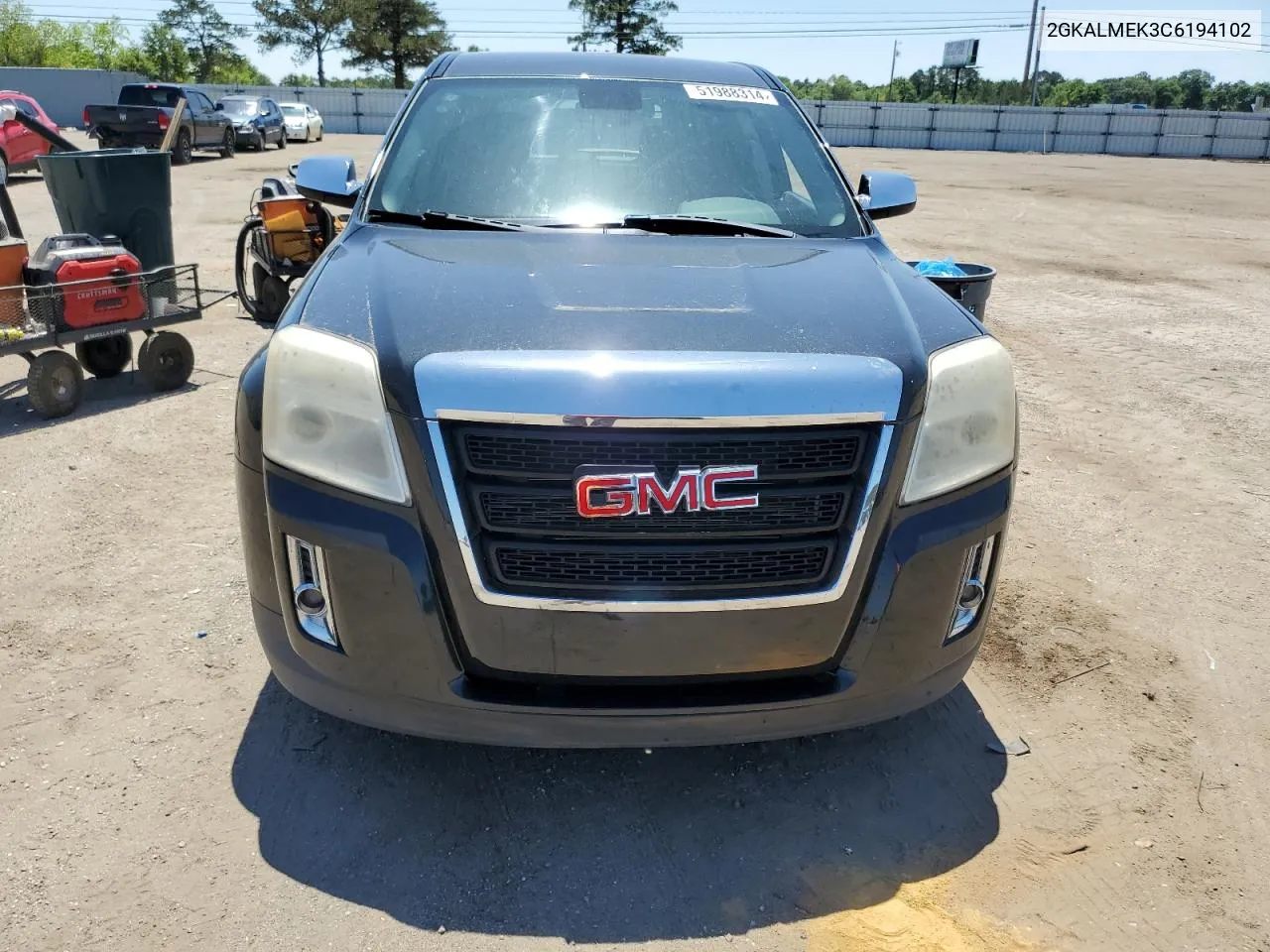 2012 GMC Terrain Sle VIN: 2GKALMEK3C6194102 Lot: 51988314