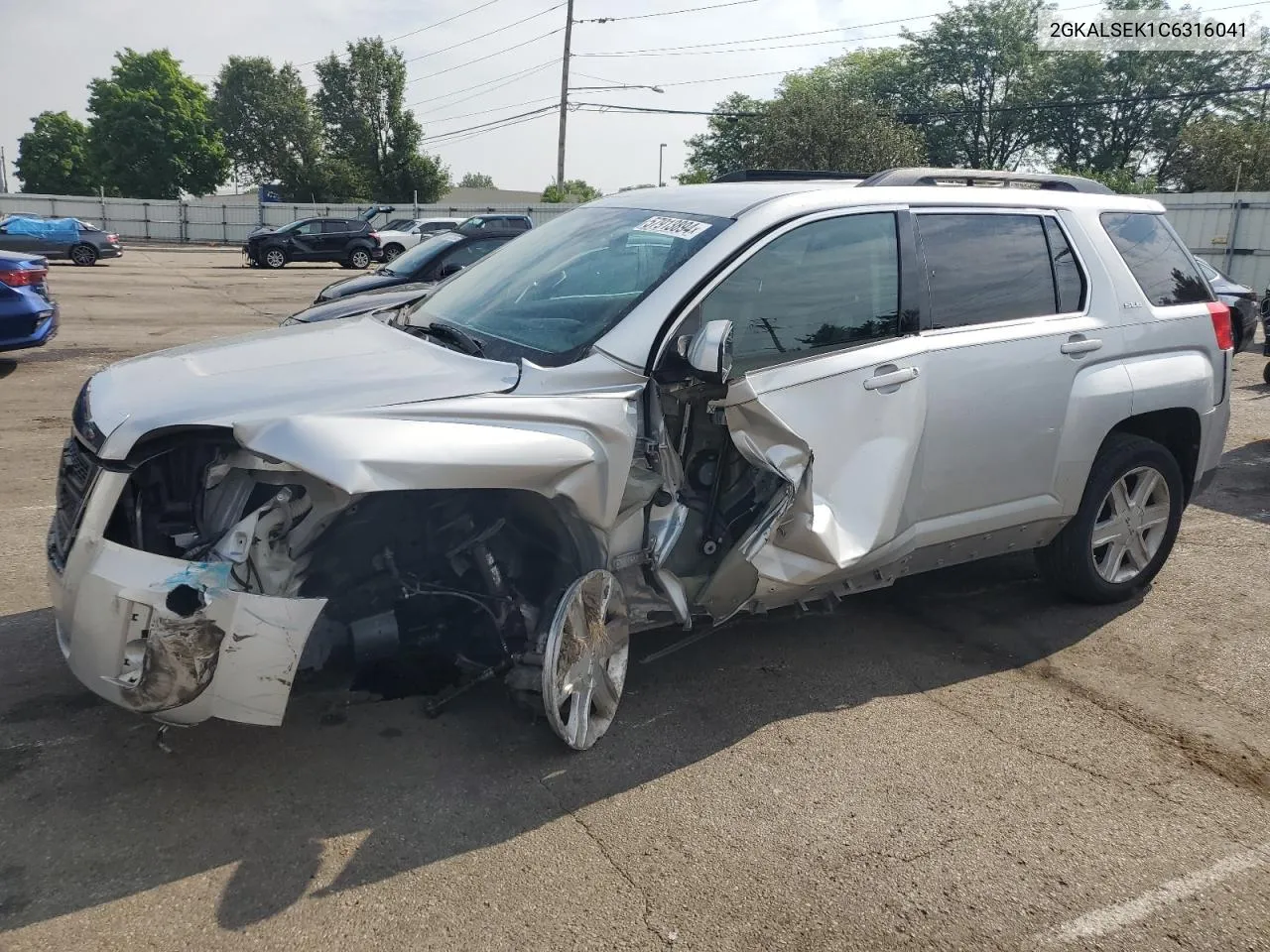 2012 GMC Terrain Sle VIN: 2GKALSEK1C6316041 Lot: 57913894