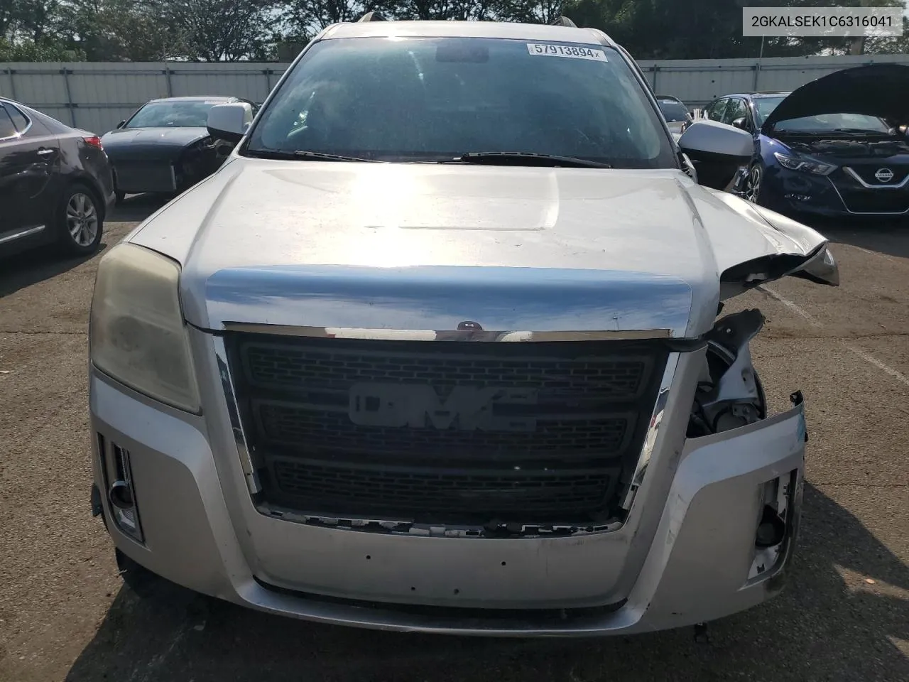 2012 GMC Terrain Sle VIN: 2GKALSEK1C6316041 Lot: 57913894