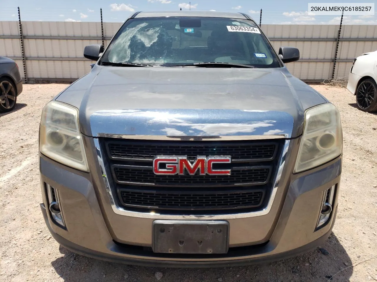 2012 GMC Terrain Sle VIN: 2GKALMEK9C6185257 Lot: 63063354