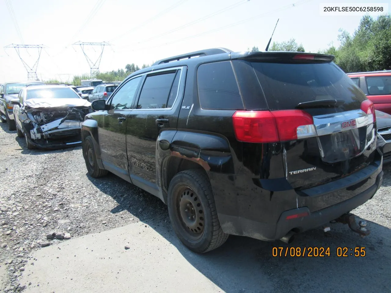 2012 GMC Terrain Sle VIN: 2GKFLSE50C6258598 Lot: 64489164