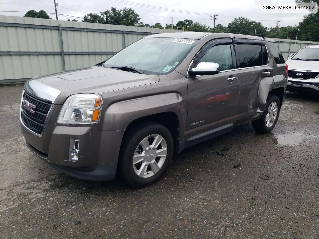 2012 GMC Terrain Sle VIN: 2GKALMEK8C6314802 Lot: 64837664