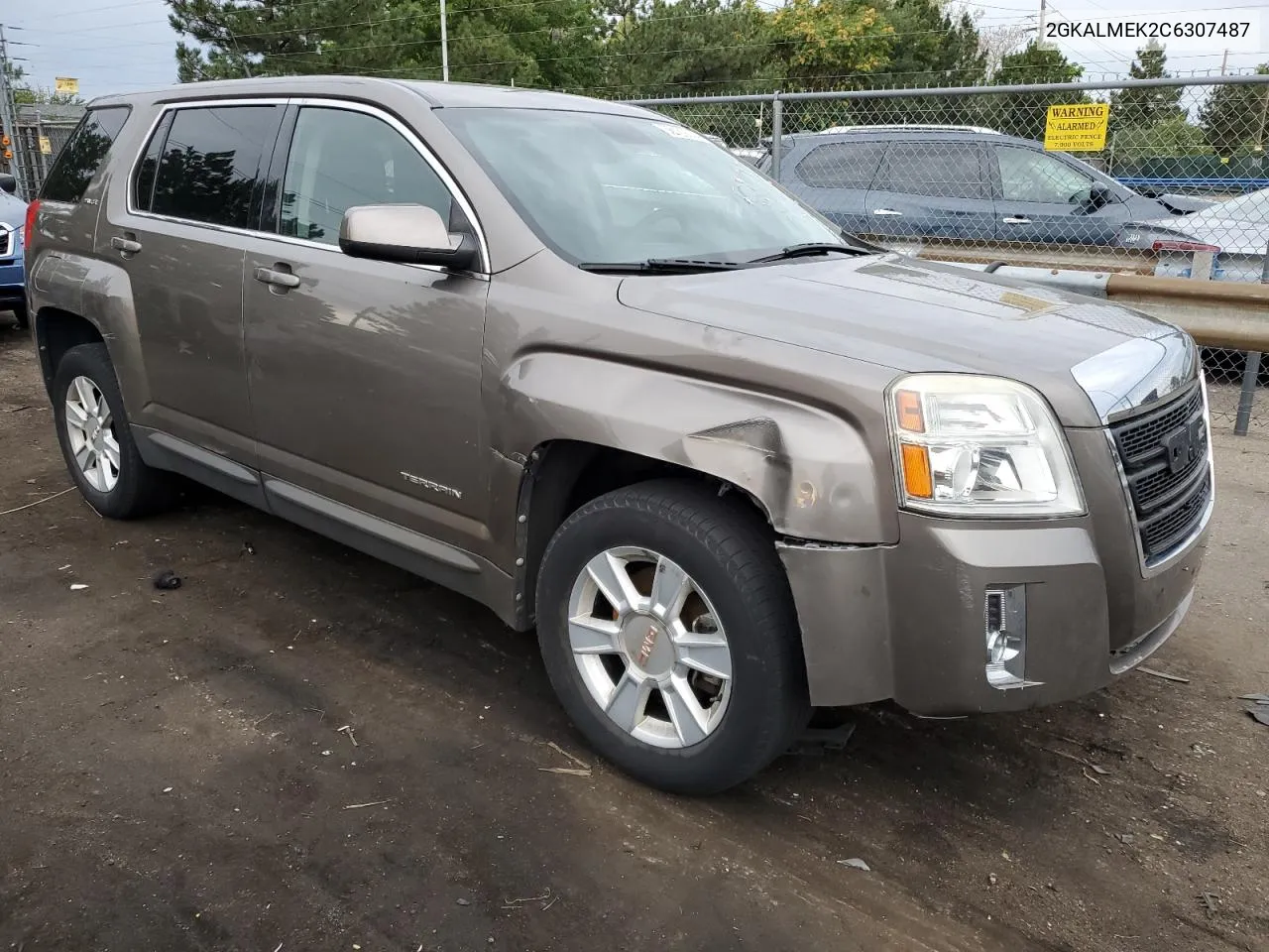 2012 GMC Terrain Sle VIN: 2GKALMEK2C6307487 Lot: 66129304