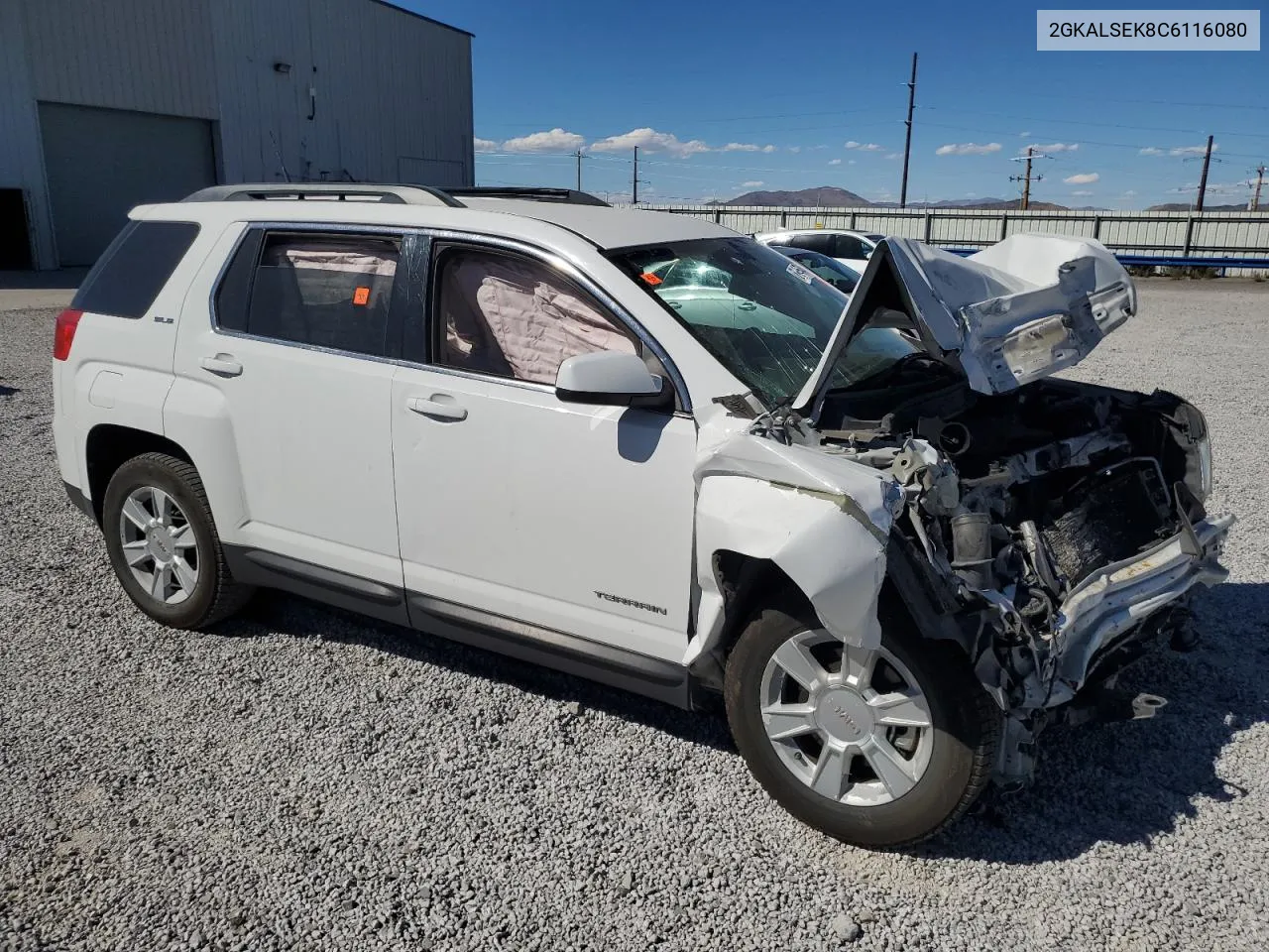 2012 GMC Terrain Sle VIN: 2GKALSEK8C6116080 Lot: 67608464