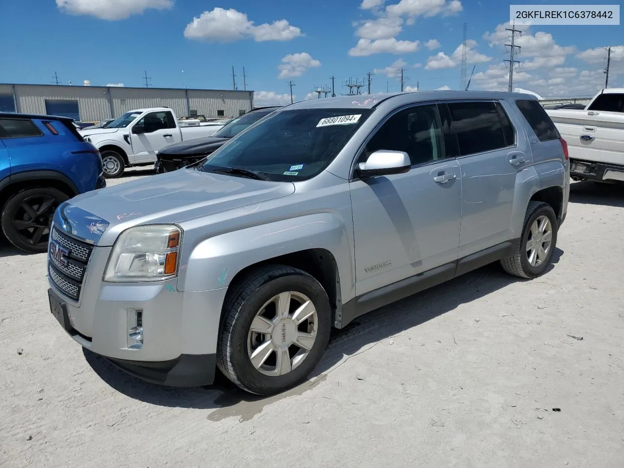 2012 GMC Terrain Sle VIN: 2GKFLREK1C6378442 Lot: 68801094