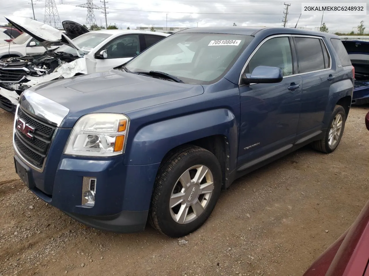 2012 GMC Terrain Sle VIN: 2GKALMEK8C6248932 Lot: 70510804