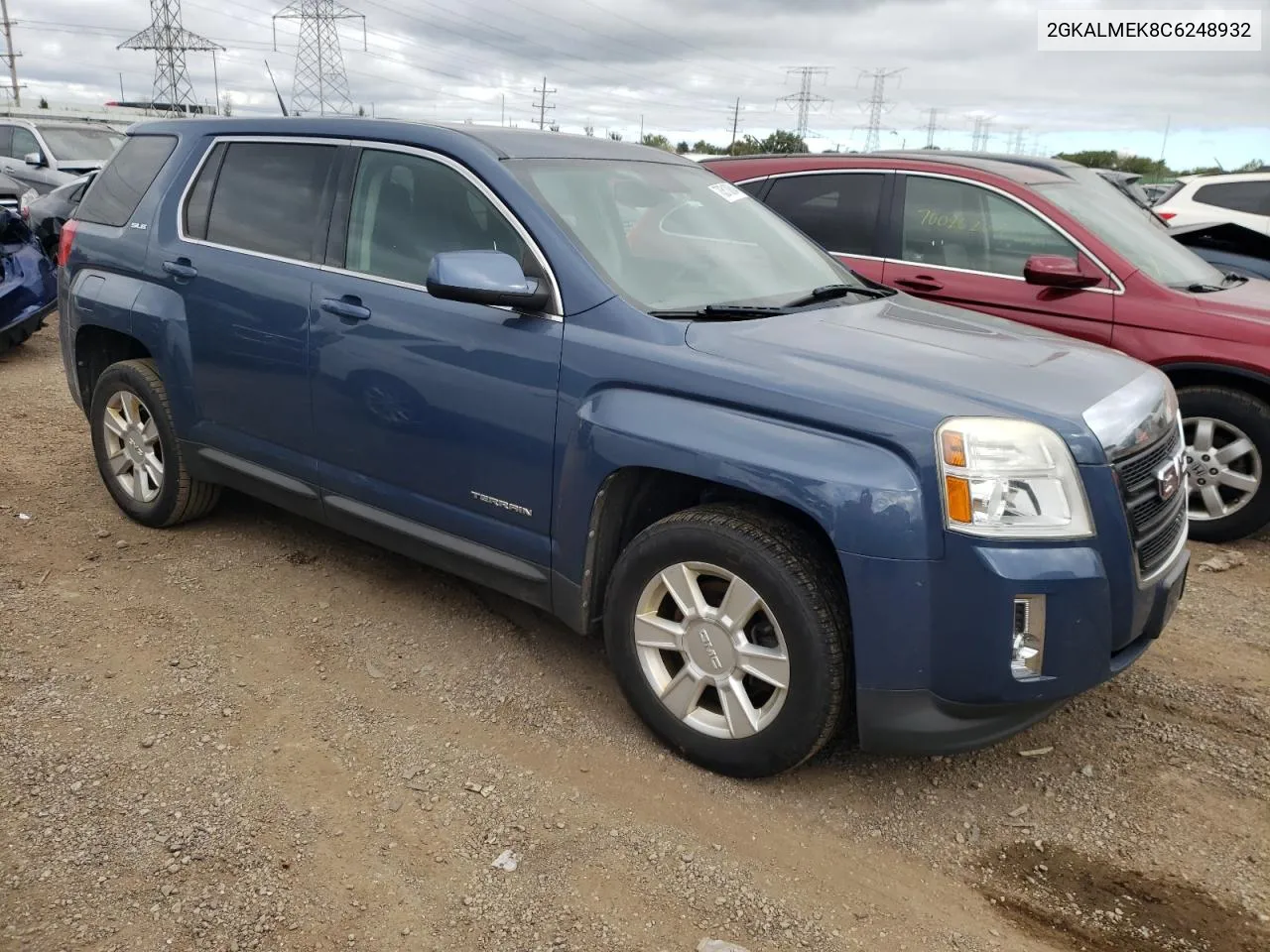 2012 GMC Terrain Sle VIN: 2GKALMEK8C6248932 Lot: 70510804