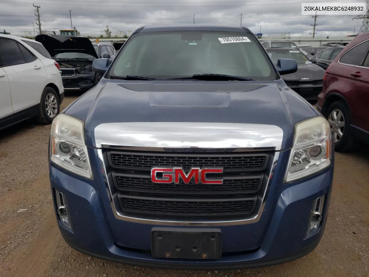 2012 GMC Terrain Sle VIN: 2GKALMEK8C6248932 Lot: 70510804