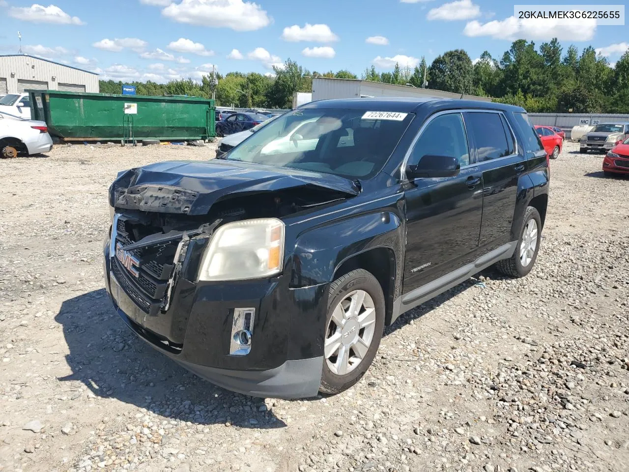 2012 GMC Terrain Sle VIN: 2GKALMEK3C6225655 Lot: 72267644