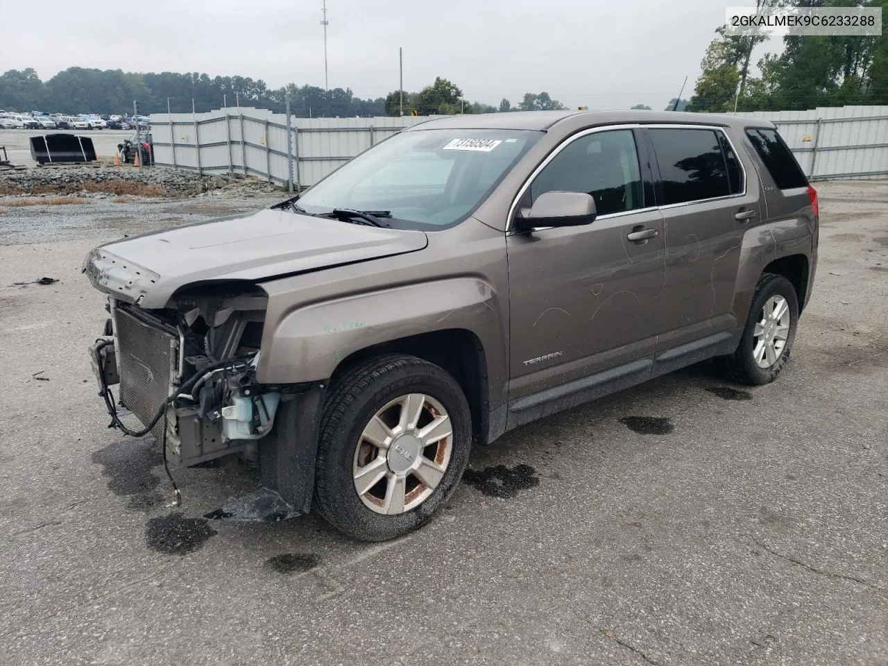 2012 GMC Terrain Sle VIN: 2GKALMEK9C6233288 Lot: 73150504