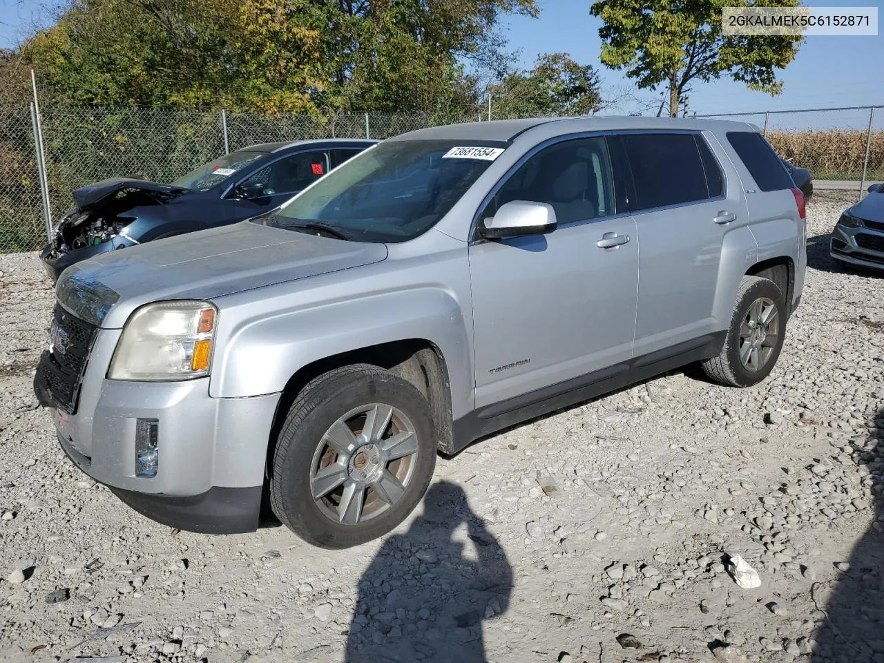 2012 GMC Terrain Sle VIN: 2GKALMEK5C6152871 Lot: 73681554