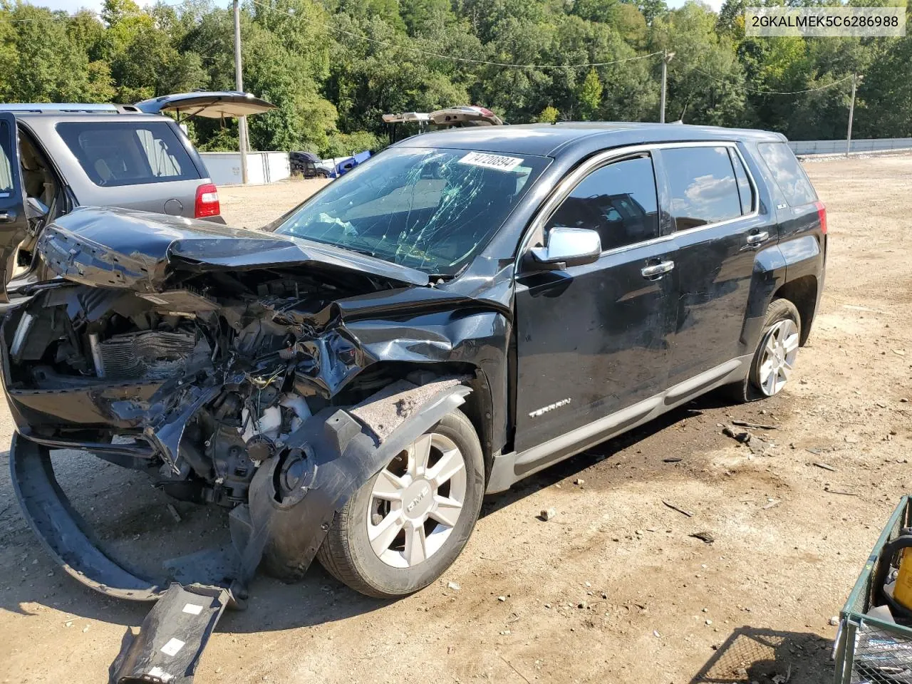 2012 GMC Terrain Sle VIN: 2GKALMEK5C6286988 Lot: 74720894