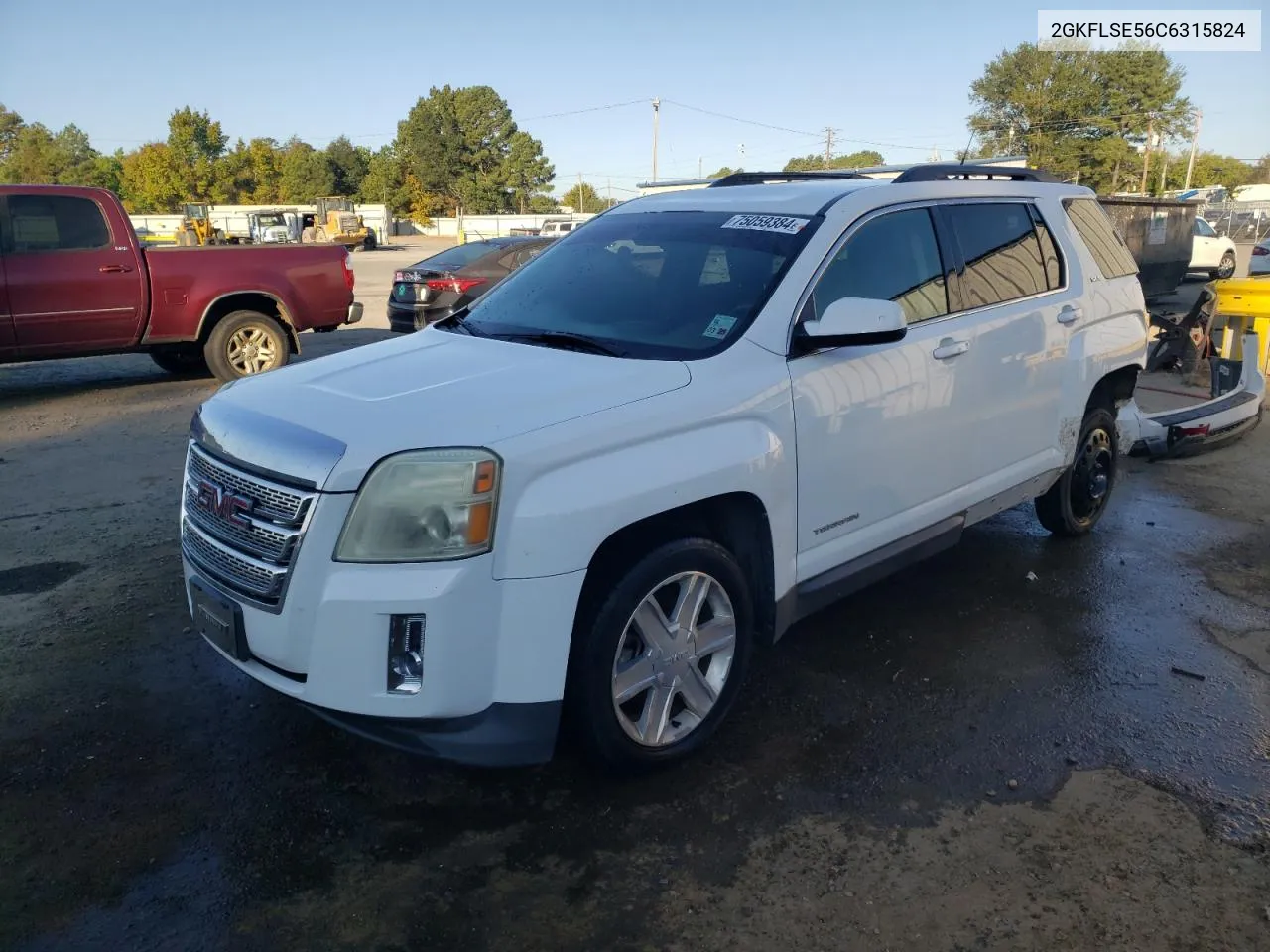 2012 GMC Terrain Sle VIN: 2GKFLSE56C6315824 Lot: 75059384