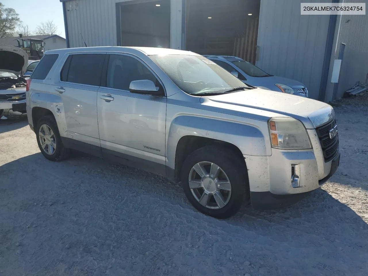 2012 GMC Terrain Sle VIN: 2GKALMEK7C6324754 Lot: 75398314