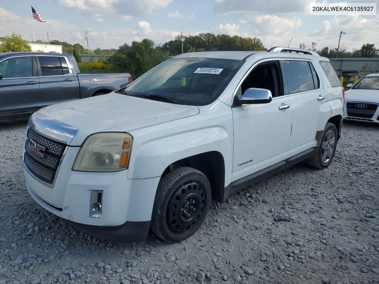 2012 GMC Terrain Slt VIN: 2GKALWEK4C6135927 Lot: 75449074