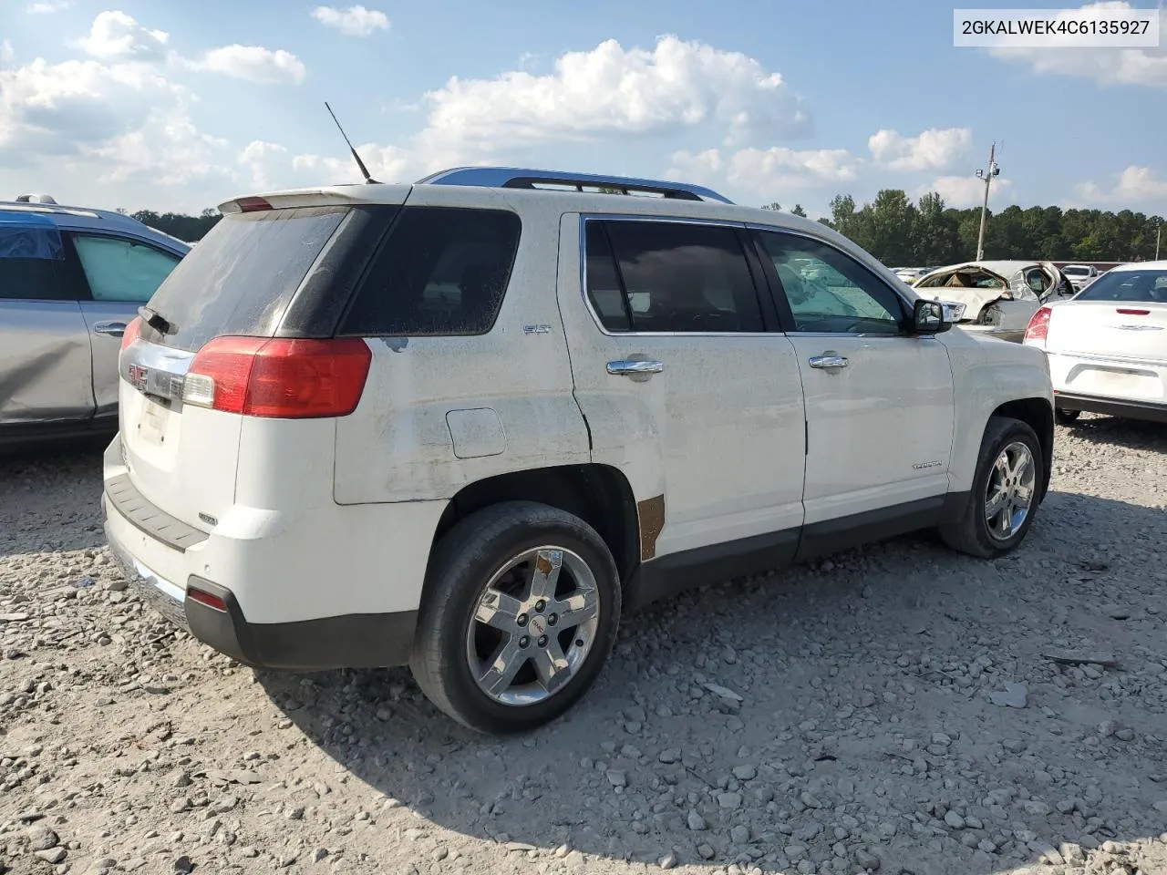 2012 GMC Terrain Slt VIN: 2GKALWEK4C6135927 Lot: 75449074