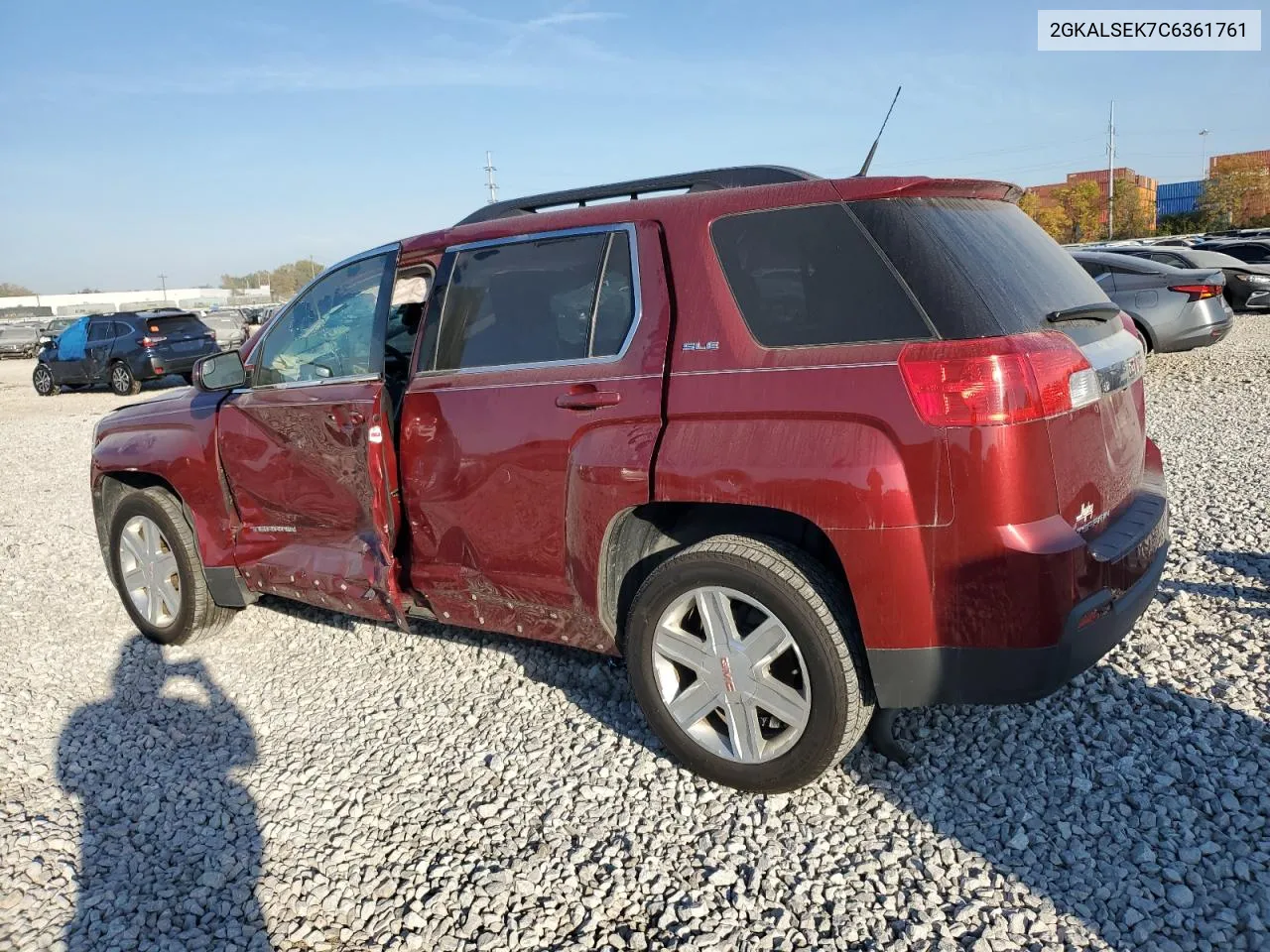 2012 GMC Terrain Sle VIN: 2GKALSEK7C6361761 Lot: 75672594