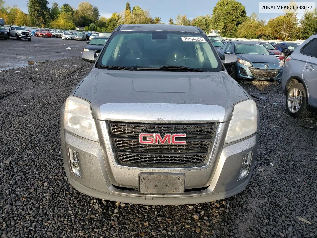 2012 GMC Terrain Sle VIN: 2GKALMEK8C6338677 Lot: 76194604