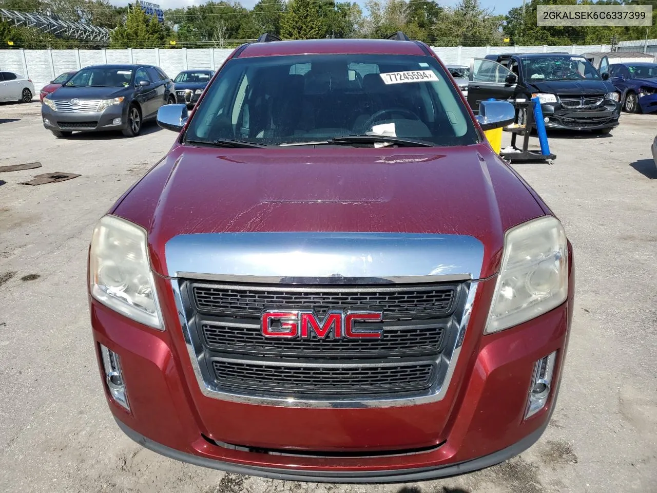 2012 GMC Terrain Sle VIN: 2GKALSEK6C6337399 Lot: 77245594