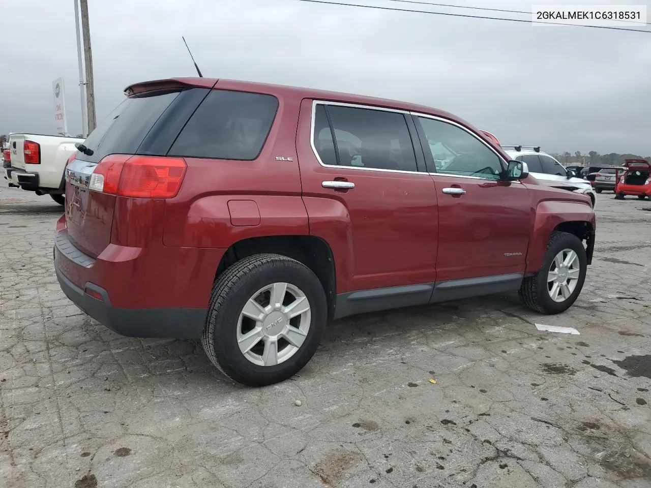 2012 GMC Terrain Sle VIN: 2GKALMEK1C6318531 Lot: 78287274