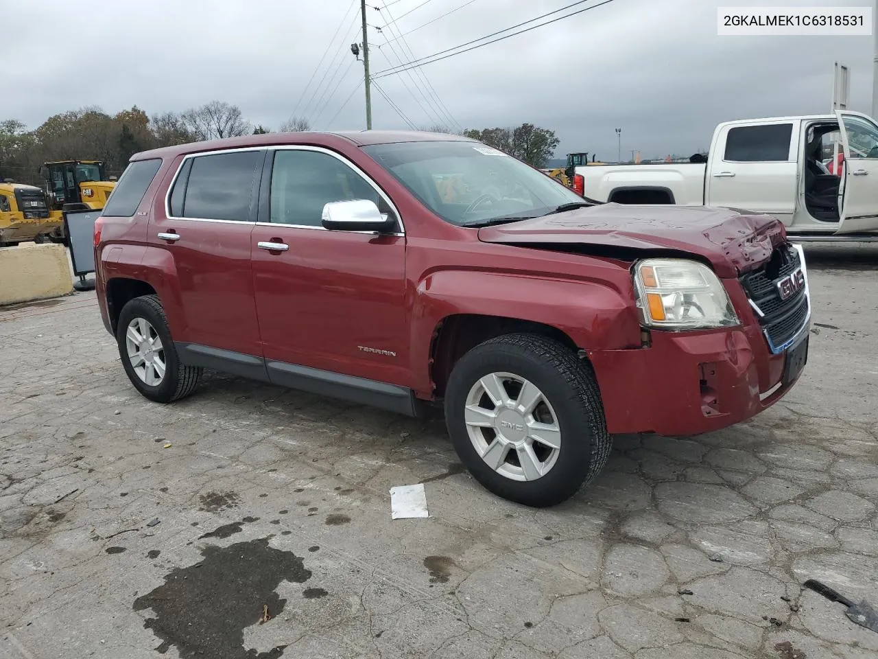 2012 GMC Terrain Sle VIN: 2GKALMEK1C6318531 Lot: 78287274