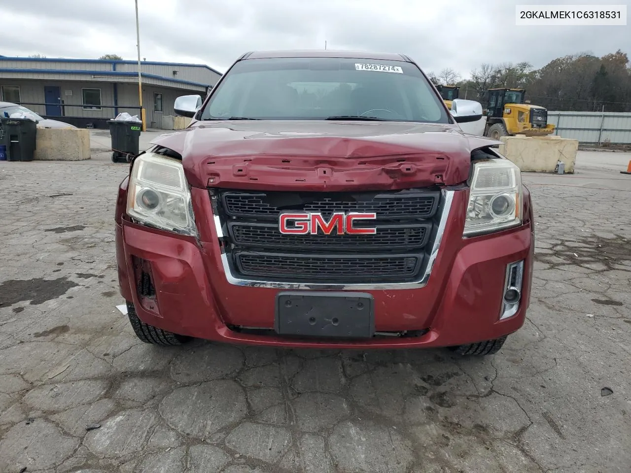 2012 GMC Terrain Sle VIN: 2GKALMEK1C6318531 Lot: 78287274