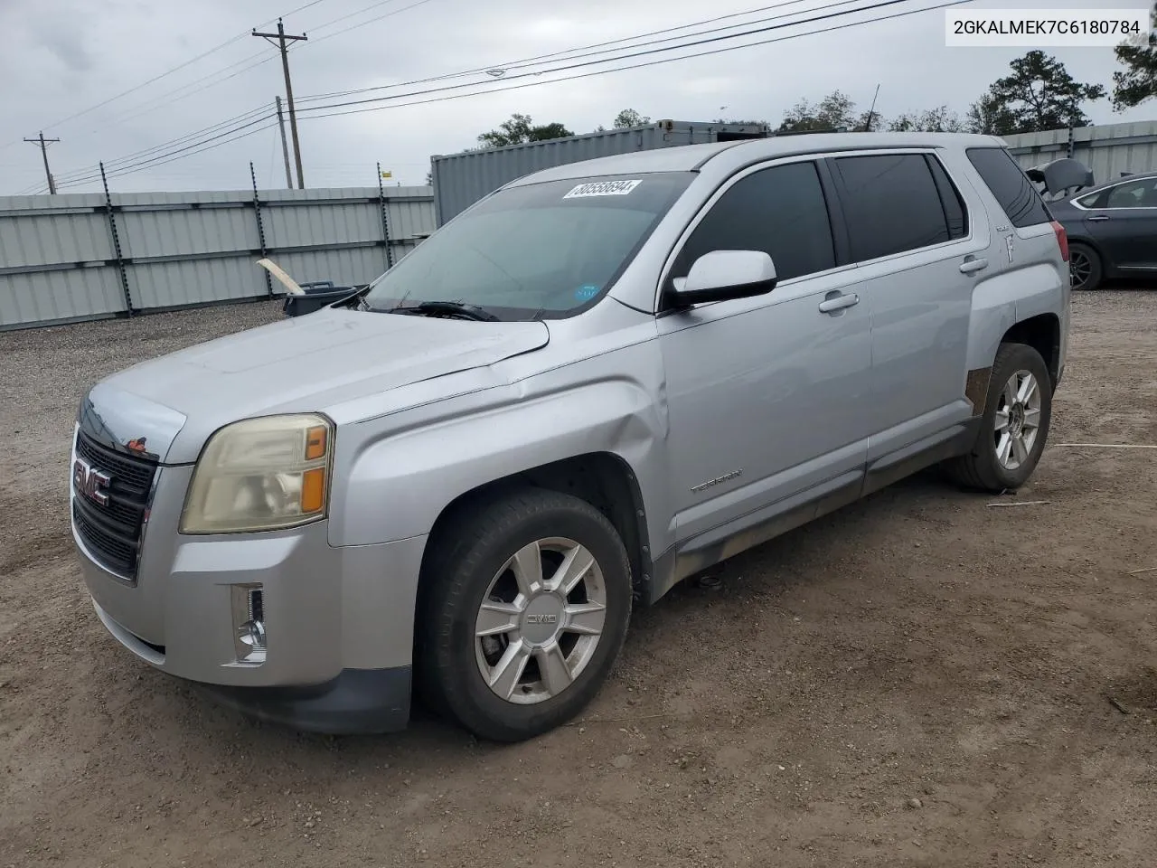 2012 GMC Terrain Sle VIN: 2GKALMEK7C6180784 Lot: 80558694