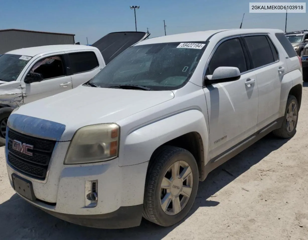 2GKALMEK0D6103918 2013 GMC Terrain Sle