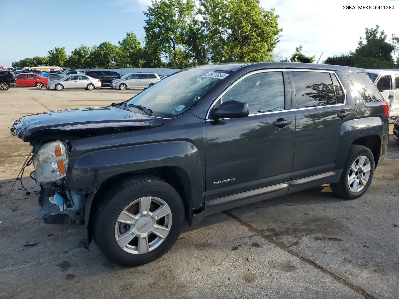 2013 GMC Terrain Sle VIN: 2GKALMEK5D6411280 Lot: 61921564