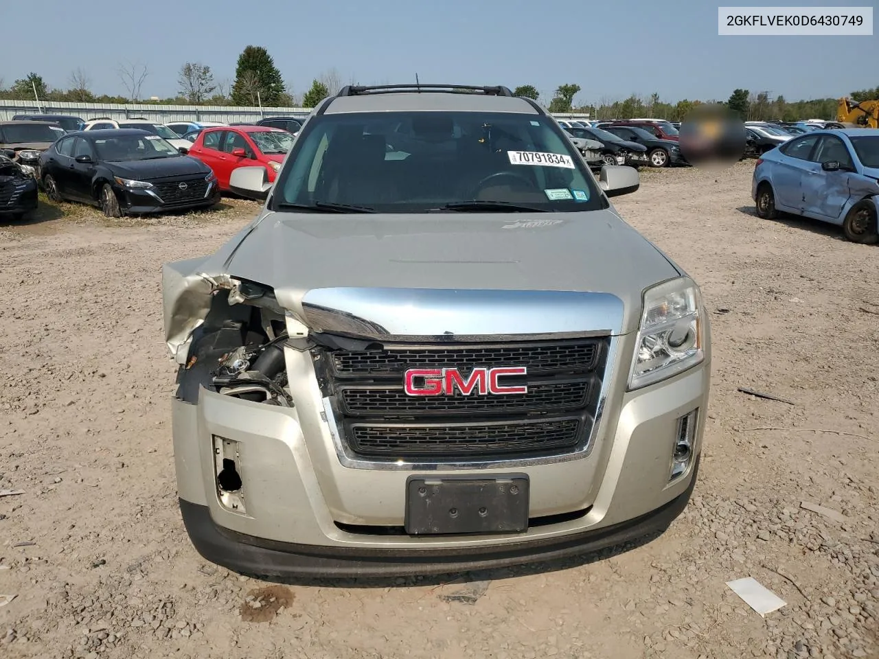 2013 GMC Terrain Slt VIN: 2GKFLVEK0D6430749 Lot: 70791834