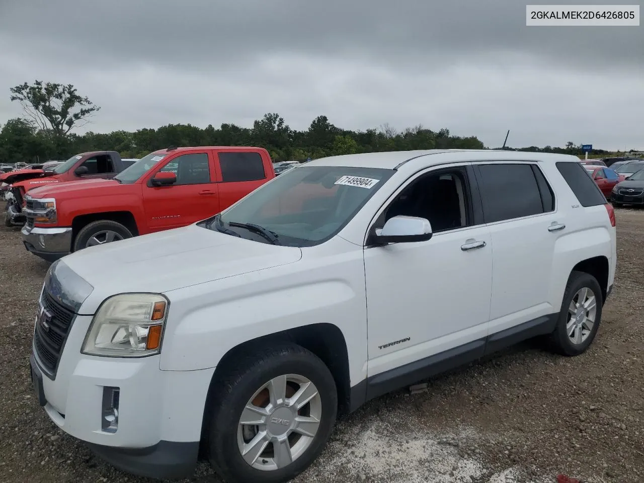 2013 GMC Terrain Sle VIN: 2GKALMEK2D6426805 Lot: 71499904