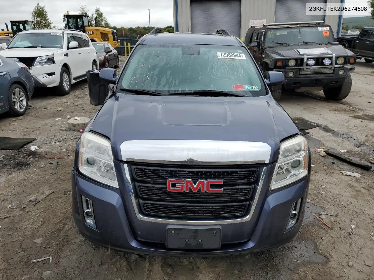 2013 GMC Terrain Sle VIN: 2GKFLTEK2D6274508 Lot: 72980944