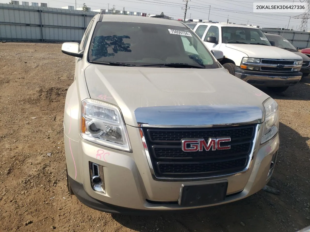 2013 GMC Terrain Sle VIN: 2GKALSEK3D6427336 Lot: 75059734