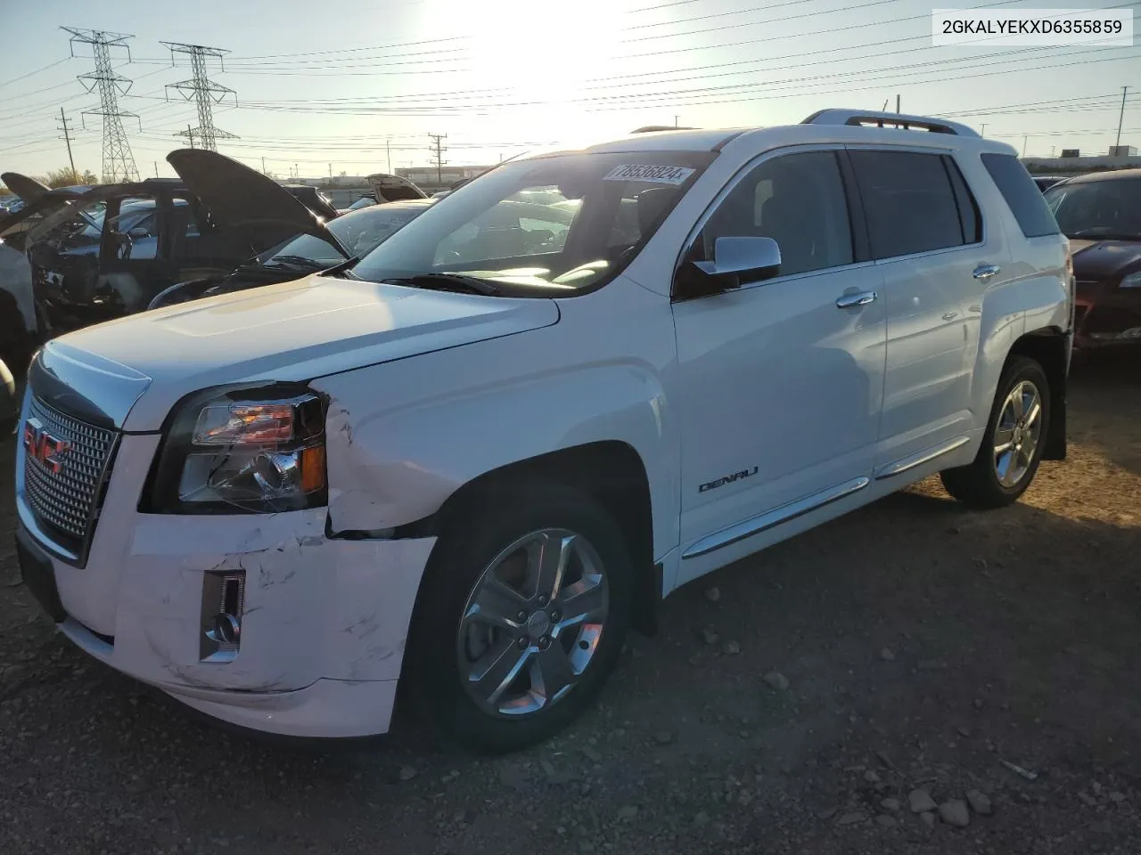 2013 GMC Terrain Denali VIN: 2GKALYEKXD6355859 Lot: 78536824