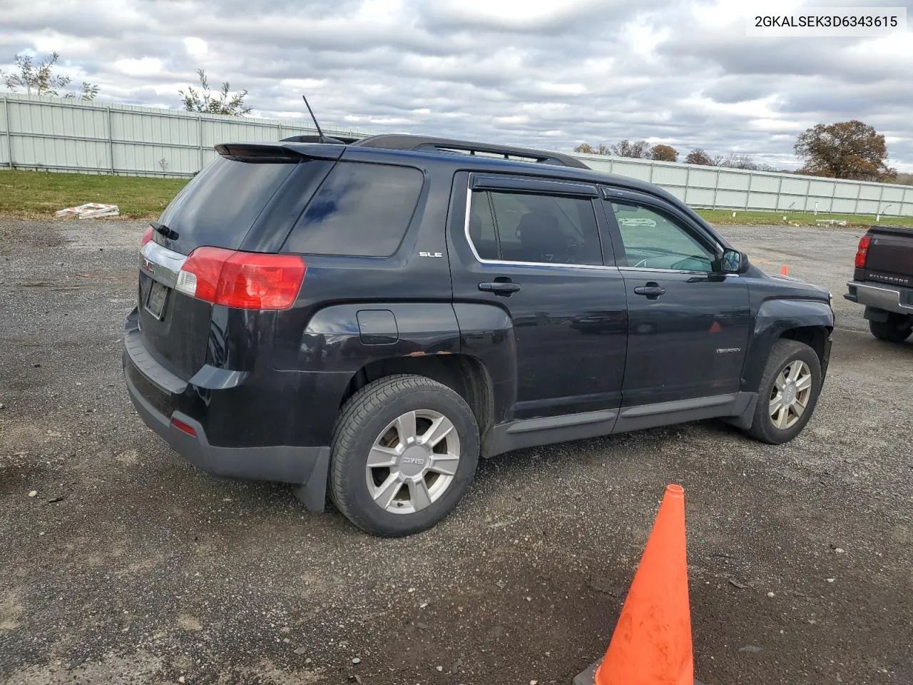 2013 GMC Terrain Sle VIN: 2GKALSEK3D6343615 Lot: 78634434