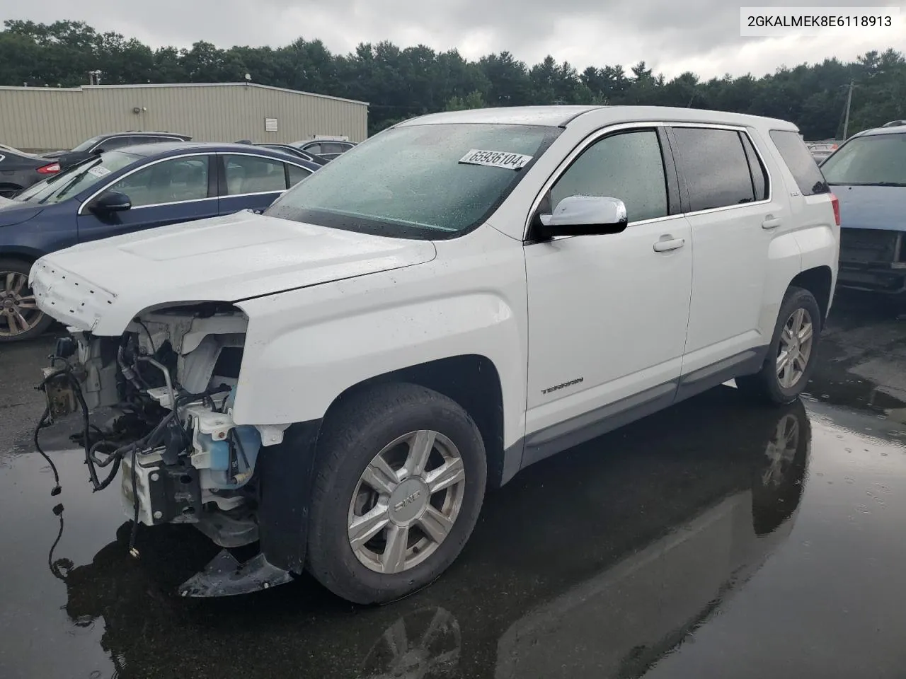 2014 GMC Terrain Sle VIN: 2GKALMEK8E6118913 Lot: 65936104