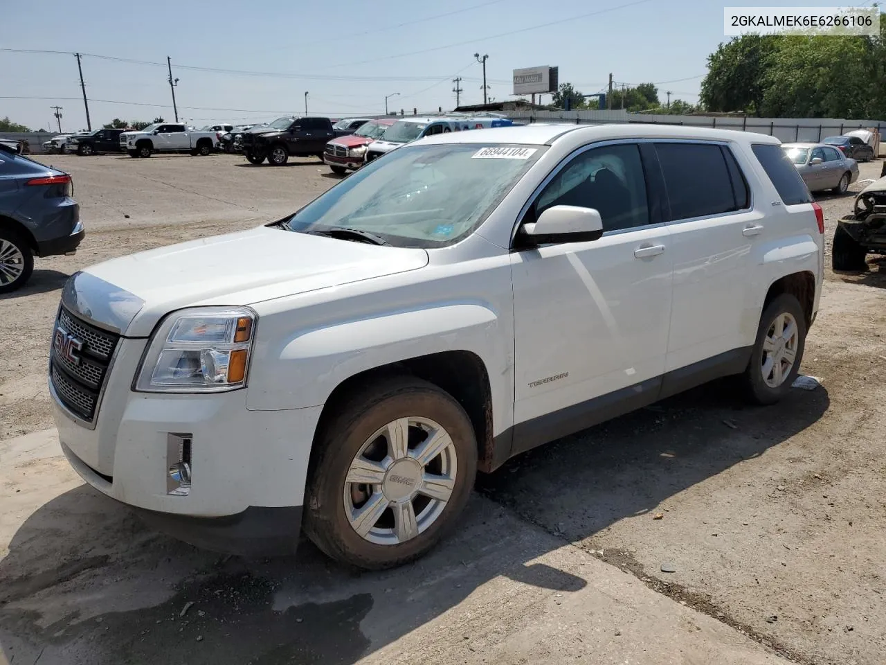 2014 GMC Terrain Sle VIN: 2GKALMEK6E6266106 Lot: 66944104