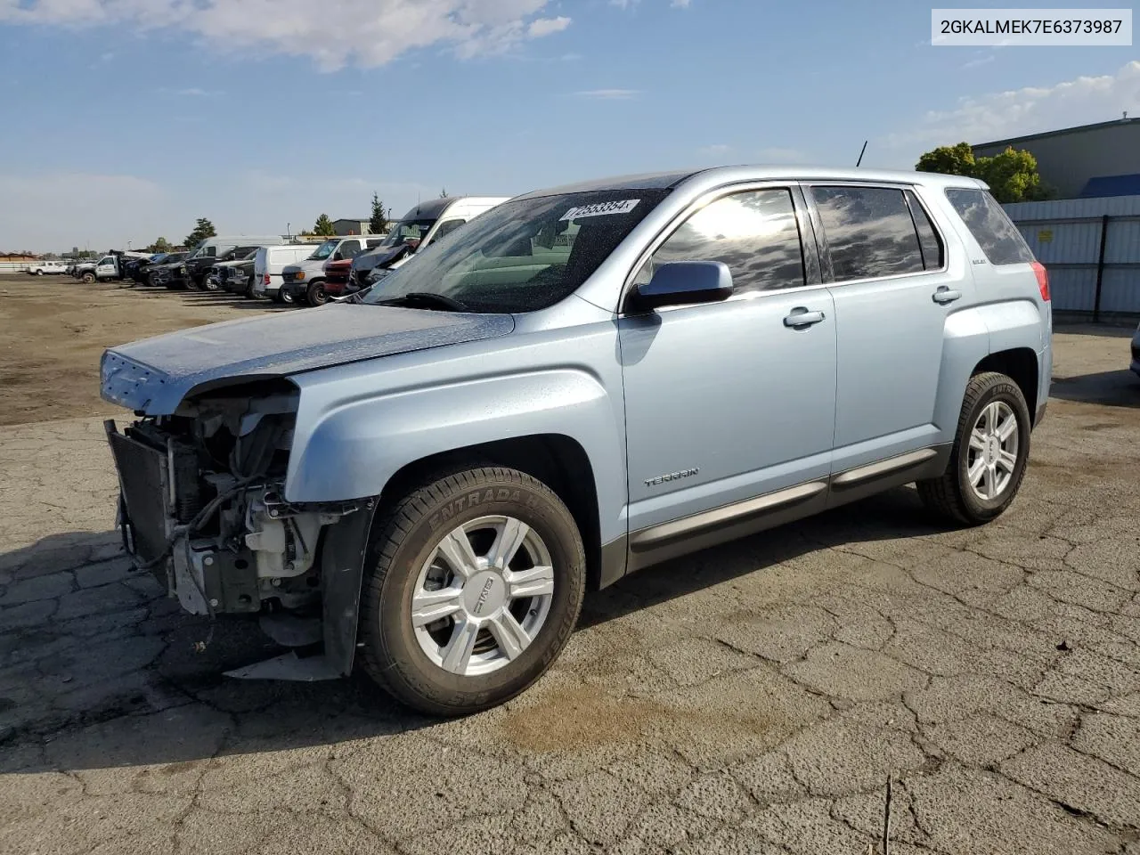 2014 GMC Terrain Sle VIN: 2GKALMEK7E6373987 Lot: 72553354