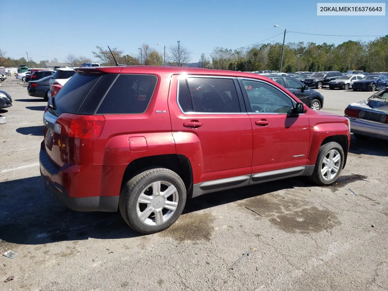 2014 GMC Terrain Sle VIN: 2GKALMEK1E6376643 Lot: 74111024