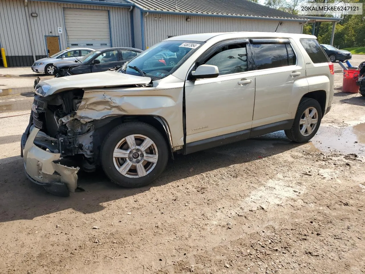 2GKALMEK6E6247121 2014 GMC Terrain Sle